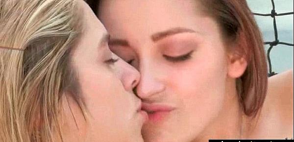  Teen Lesbians (Dani Daniels & Malena Morgan & Lia Lor) Making Love On Cam movie-12
